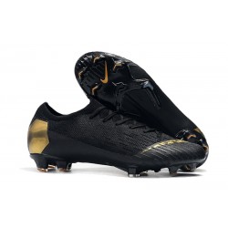 Nike Mercurial Vapor 12 Elite FG Botas Hombre Negro Oro