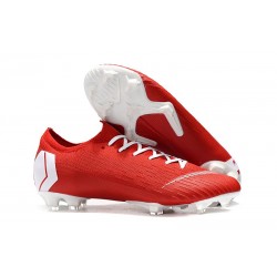 Nike Mercurial Vapor 12 Elite FG Botas Hombre Rojo Blanco