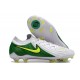 Zapatos Nike Phantom Luna II Elite L FG Blanco Verde Amarillo