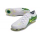 Zapatos Nike Phantom Luna II Elite L FG Blanco Verde Amarillo