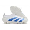 adidas Botas Futbol Predator Elite Laceless FG Blanco Azul