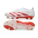 adidas Botas Futbol Predator Elite Laceless FG Blanco Rojo
