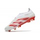adidas Botas Futbol Predator Elite Laceless FG Blanco Rojo