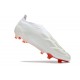 adidas Botas Futbol Predator Elite Laceless FG Blanco Rojo