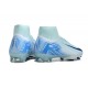 Bota Nike Air Zoom Mercurial Superfly X Elite FG Blanco Azul