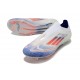 Bota de Futbol Adidas F50 Elite LL FG Ftwr Blanco Azul Lúcido Rojo