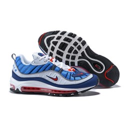 Zapatillas Nike Air Max 98 - Azul Blanco Rojo