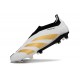 adidas Botas Futbol Predator Elite Laceless FG Ftwr Blanco Dorado Met
