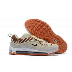 Nike Supreme x NikeLab Air Max 98 Para Hombres - Beige Camel