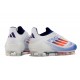 Adidas F50 Elite FG Botines de Futbol Blanco Azul Rojo