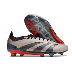 adidas Predator Elite L FG Platino Met Aurora Negro Carbón
