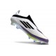 Zapatillas Adidas F50+ Laceless FG X Messi Ftwr Blanco Negro Morado Unity