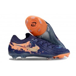 Zapatos Nike Phantom Luna II Elite L FG Azul Naranja Dorado