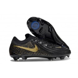 Zapatos Nike Phantom Luna II Elite L FG Negro Dorado