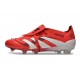 Adidas Predator Elite Foldover Tongue FG Rojo Lúcido Blanco Negro