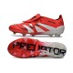 Adidas Predator Elite Foldover Tongue FG Rojo Lúcido Blanco Negro