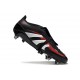 Adidas Predator Elite Foldover Tongue FG Negro Gris Four Rojo Lúcido