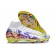 Nike Air Zoom Mercurial Superfly X Elite FG Blanco Violeta Amarillo