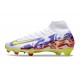 Nike Air Zoom Mercurial Superfly X Elite FG Blanco Violeta Amarillo