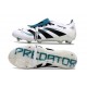 Adidas Predator Elite Foldover Tongue FG Blanco Negro Ciano