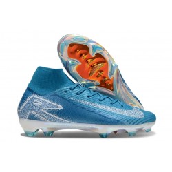 Nike Air Zoom Mercurial Superfly X Elite FG Azul Blanco