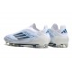 Bota de Futbol Adidas F50 Elite LL FG Blanco Azul