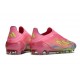 Bota de Futbol Adidas F50 Elite LL FG Rosa Amarillo Violeta