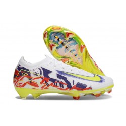 Nike Air Zoom Mercurial Vapor 16 Elite FG Blanco Amarillo Violeta Rojo