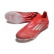 Bota de Futbol Adidas F50 Elite LL FG Rojo Plata