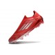 Bota de Futbol Adidas F50 Elite LL FG Rojo Plata