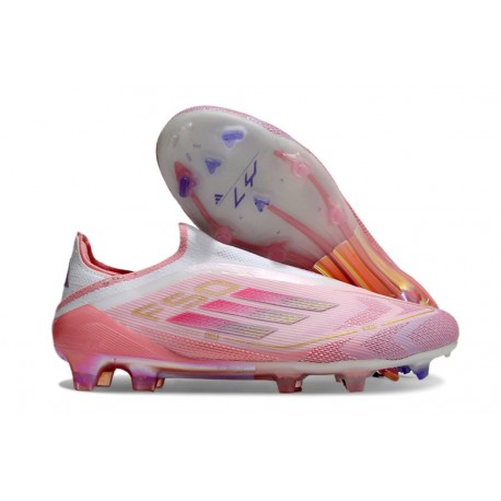 Bota de Futbol Adidas F50 Elite LL FG Rosa Blanco