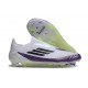 Bota de Futbol Adidas F50 Elite LL FG X Messi Ftwr Blanco Negro Morado Unity