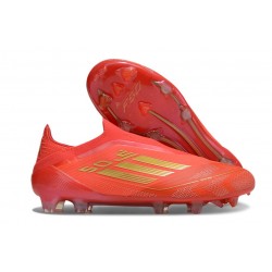 Bota de Futbol Adidas F50 Elite LL FG Rojo Dorado Met Rojo Vivo