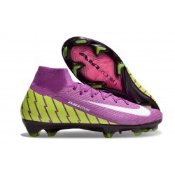 Nike Air Zoom Mercurial Superfly X Elite FG Violeta Blanco Amarillo