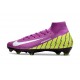 Nike Air Zoom Mercurial Superfly X Elite FG Violeta Blanco Amarillo