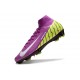 Nike Air Zoom Mercurial Superfly X Elite FG Violeta Blanco Amarillo