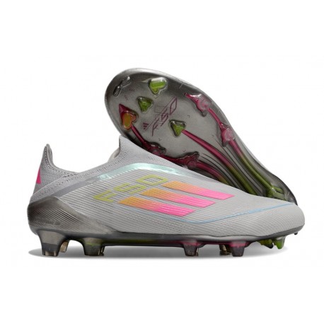 Bota de Futbol Adidas F50 Elite LL FG Gris Rosa