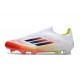 Bota de Futbol Adidas F50 Elite LL FG Blanco Negro Amarillo Solar