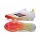 Bota de Futbol Adidas F50 Elite LL FG Blanco Negro Amarillo Solar