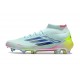 Adidas F50 Elite Mid Cut FG Casi Azul Azul Semilúcido Semi Amarillo Solar