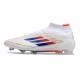 Adidas F50 Elite Mid Cut FG Blanco Rojo Solar Azul Lúcido