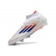 Adidas F50 Elite Mid Cut FG Blanco Rojo Solar Azul Lúcido
