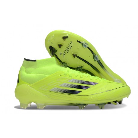 Adidas F50 Elite Mid Cut FG Amarillo Solar Negro