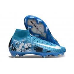 Nike Zoom Mercurial Superfly 10 Elite FG Azul Blanco