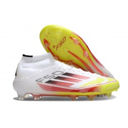 Adidas F50 Elite Mid Cut FG Ftwr Blanco Rojo Amarillo