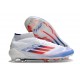 Adidas F50 Elite Mid Cut FG Blanco Rojo Solar Azul Lúcido