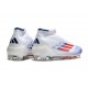 Adidas F50 Elite Mid Cut FG Blanco Rojo Solar Azul Lúcido