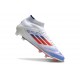 Adidas F50 Elite Mid Cut FG Blanco Rojo Solar Azul Lúcido