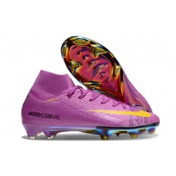 Nike Zoom Mercurial Superfly 10 Elite FG Violeta Amarillo