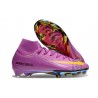 Nike Zoom Mercurial Superfly 10 Elite FG Violeta Amarillo